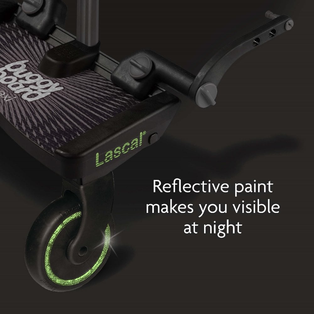 LASCAL BuggyBoard Maxi Plus - Black & Grey Saddle