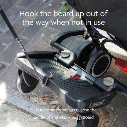 LASCAL BuggyBoard Maxi Plus - Black & Grey Saddle
