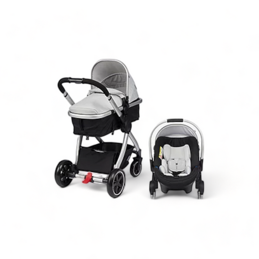 Mothercare 4-wheel Journey 2 in 1 Travel System - Grey