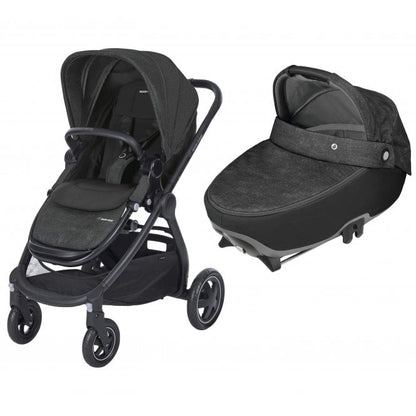 MAXI-COSI Adorra Pushchair with Jade Car Carrycot (Nomad Black)