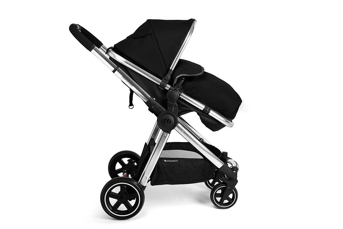 Mothercare 4-wheel Journey 3 in 1 Travel System - Black