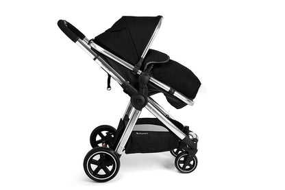 Mothercare 4-wheel Journey 3 in 1 Travel System - Black