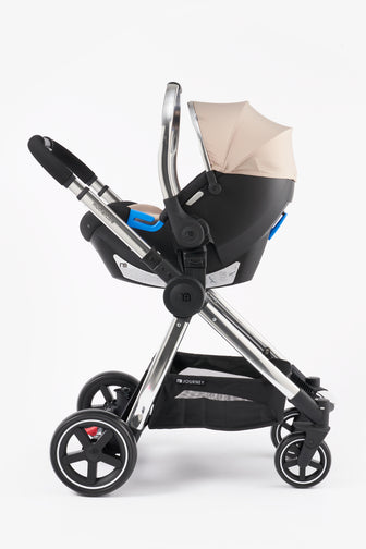 Mothercare 4-Wheel Journey Travel System - Sand/Chrome