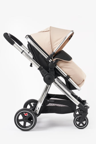 Mothercare 4-Wheel Journey Travel System - Sand/Chrome