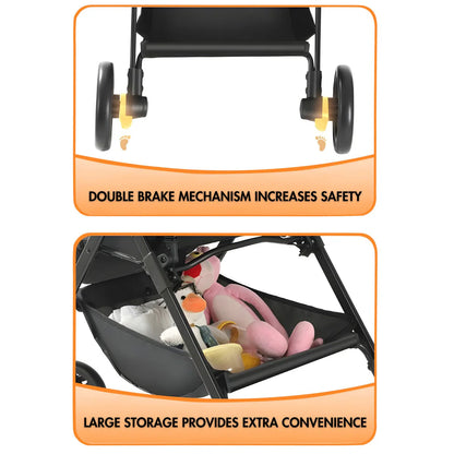 NimbleNest Lightweight Stroller - Royal Khaki