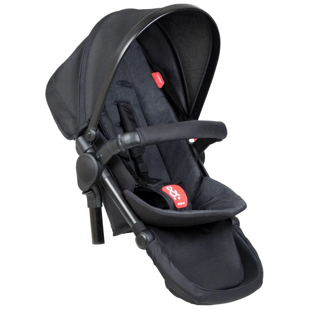 Phil & Teds Voyager V6 Double Stroller - Grey Marl