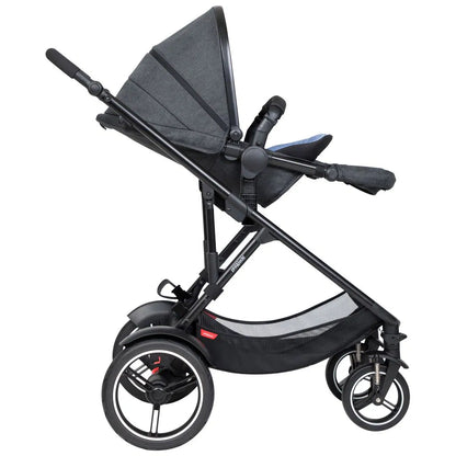 Phil & Teds Voyager V6 Double Stroller - Grey Marl