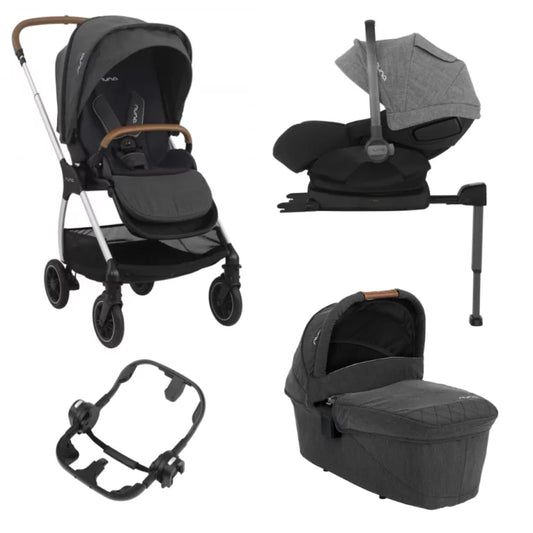 NUNA Triv Pipa Next i-Size Travel System Bundle -Caviar