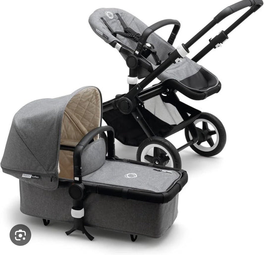 Bugaboo Buffalo Classic+ Pushchair - Grey Melange on Black Frame